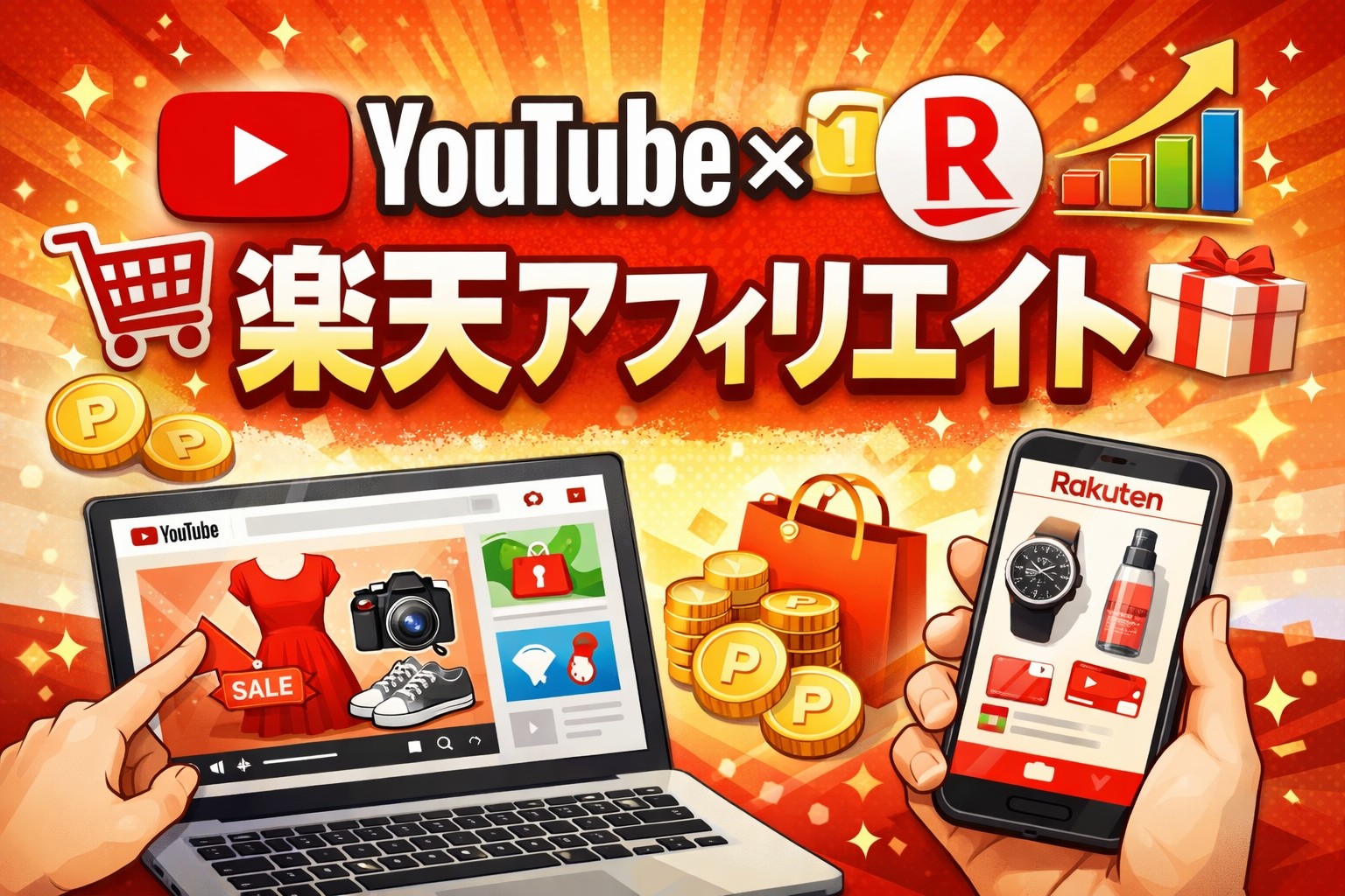 YouTubeと楽天アフィリエイトの紹介